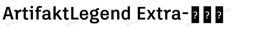 ArtifaktLegend Extra字体转换